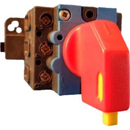 SPRINGER CONTROLS CO Springer Controls/MERZ, 25A, 3-Pole, Disconnect Switch, Red/Yellow, Din-Mount, Lockout ML1-025-PR2